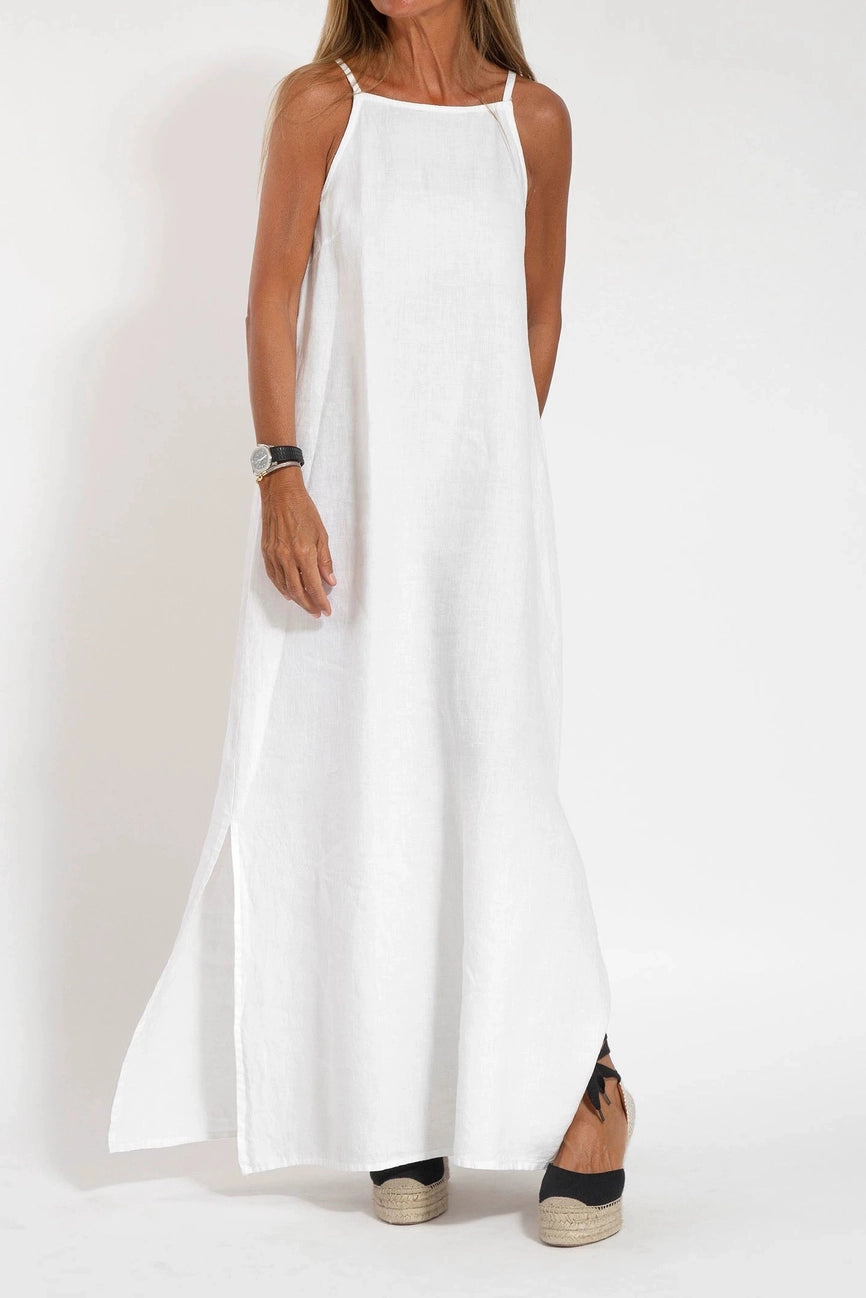 Natural Outfits Beach Strappy Maxi Dress